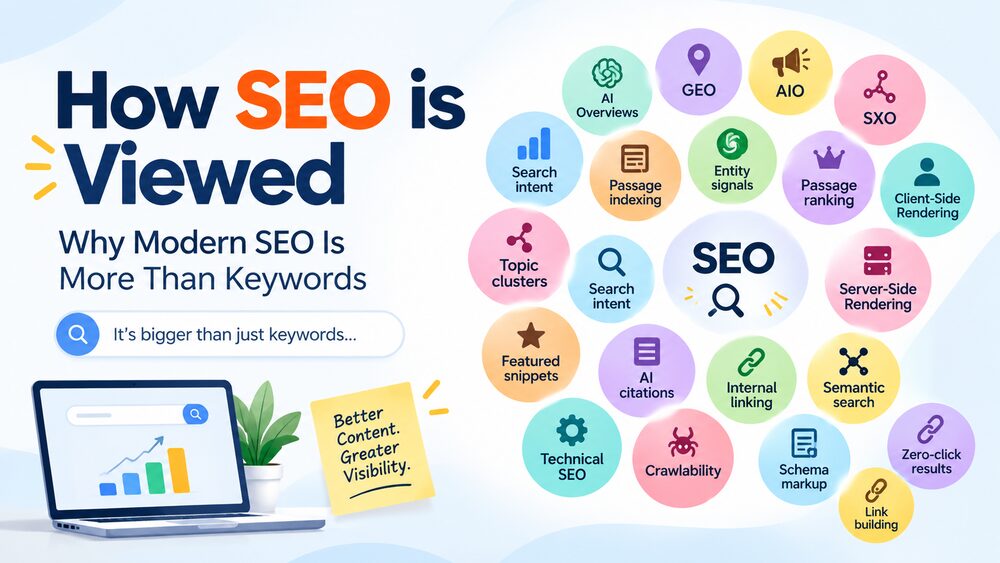 How SEO Is Viewed Why Modern SEO Is More Than Keywords